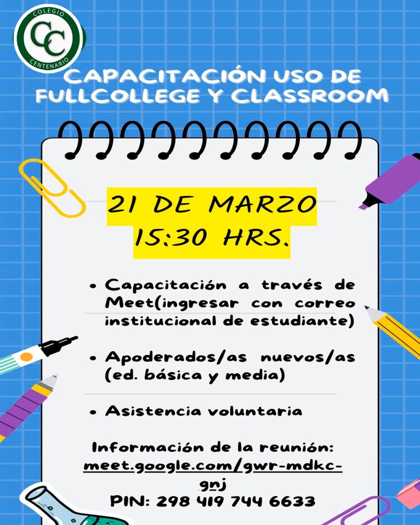 Capacitación en uso de Fullcollege y Classroom